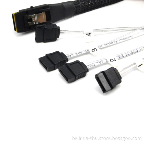 Sff-8087 Mini Sas to eSATA Cable with Latch Lock